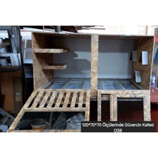 Harikalar Diyarı Güvercin Kafesi Osb - Kuş Kafesi - Evde Güvercin Besleme Kafesi - Modern Güvercin Kafesi 120X70X70