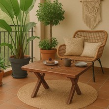 Grootland Orta Sehpa Ahşap Bahçe / Balkon Masası 50x73cm