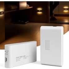 2 Adet Beril Iki Yönlü Sensörlü Şarjlı LED Aplik, 5W 2700K Sıcak Işık, Dc 5V, 110° Hareket Algılama, 3-5m Sensör Mesafesi, 20 Saat Sabit Işık Süresi, Otomatik/manuel Modlu – Abs Gövde