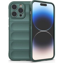 Ata Store Iphone 14 Pro Kılıf Optimum Silikon - Koyu Yeşil