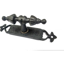Drop Tedarik Antika Tarz Dekoratif Pirinç Burma Pencere Kolu - 152X32 Mm, Oksit