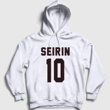 Presmono Unisex Beyaz Taiga Kagami Seirin 10 Kuroko No Basket Kapüşonlu Sweatshirt