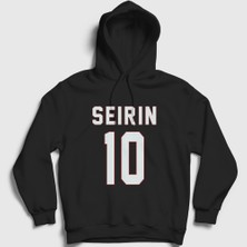 Presmono Unisex Siyah Taiga Kagami Seirin 10 Kuroko No Basket Kapüşonlu Sweatshirt