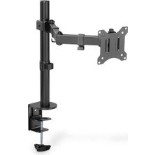 Büyük Pazar Store Dıgıtus Monitör Tutucu - Masa Kelepçesi - 1 Monitör - 32 Inçe Kadar - 8 Kg'a Kadar - Vesa 75X75, 100X100 - Siyah, DA-90399