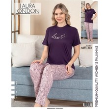 Laura London 302 Ring Viskon Kısa Kollu Bayan Pijama Takım