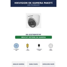 Dahua Hikvision DS-2CE70DF0T-PF Ek Kamera Paketi 2mp Tak Çalıştır Kablo Dahil