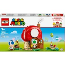 Büyük Pazar Store Super Mario Toad Evinde Parti 72041 – 7 Yaş ve Üzeri Çocuklar Için Parti Temalı Yaratıcı Oyuncak Yapım Seti, Eğlenceli Oyun Deneyimi ve Hediye Fikri, Koleksiyonluk Model (276 Parça)