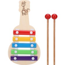 Circle Toys Ahşap Gitar Ksilofon 5 Notalı Eğitici Müzik Oyuncağı
