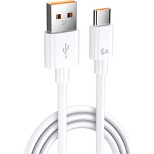 Sensei Senseı 1.5 Metre USB To Type-C 6A Data ve Şarj Kablosu (Snsdc-1.5m) (Mfı Uyumlu Degıldır)