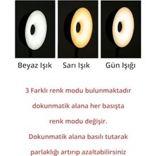 Büyük Pazar Store Şarzlı Masa Lambası Dekoratif Ledli Masa Lambası Dokunmatik Masa Lambası 3 Mod Dimmerli