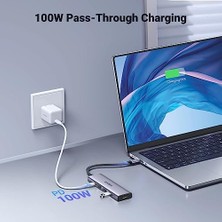 Şura Ticaret Type-C To 4K/60Hz HDMI 3*usb 3.0 100W Pd Güç Girişi Çoklayıcı Hub Adaptör