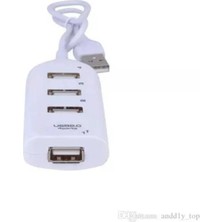 Büyük Pazar Store 4 Port USB Çoğaltıcı Çoklayıcı Hub USB 2.0 Çoklama Pc Laptop - Beyaz