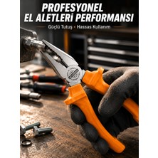 Kuzgun Ticaret Ergonomik Saplı Hassas Kavrama Dövme Çelik Pense - Lisinya