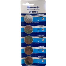 Eco Port Panasonic CR2450 Lityum 3V Düğme Pil 5’li Kartela 5 Adet