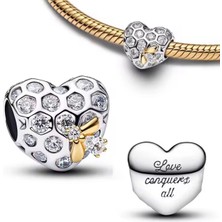 Poseidons Jewellery Petek Arısı Bridgerton Charm