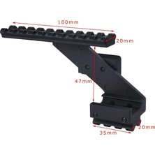 Kuzgun Ticaret Kapsamı Ray Montajı 22MM Picatinny Üst Alt Ray