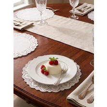 Mucit Home 100 Adet 22 cm Tatlı Tabak Altlığı Dantel Görünümlü Kağıt Tabak Altlığı