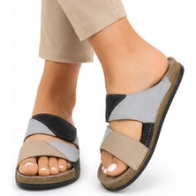 N Napa Shoe NP.305.S.GREY Deri Terlik
