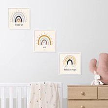 Büyük Pazar Store Bebek Odasına Özel Minimal Gökkuşağı Tasarımlı Çerçeve