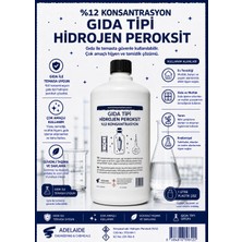 Adelaide Gıda Tipi Hidrojen Peroksit %12 (Analiz Sertifikalı)