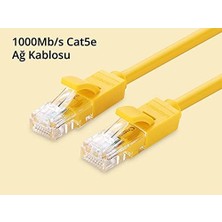 Şura Ticaret CAT5E Ethernet Kablosu, 1 Metre, Sarı
