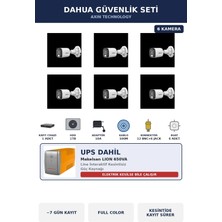 Dahua 6 Kameralı 5mp Ups'li Güvenlik Kamera Seti 5mp Full Color Sesli Bullet Dış Mekan 1tb