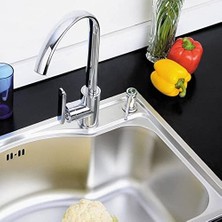 Lavabo Sabunluğu Fırçalanmış Nikel Sabunluk Mutfak Lavabo Için 47 Inç Tüp Doğrudan Sabun Şişesine Bağlanır, Artık Dolum Yok Mutfak Lavabo Tezgah Dispenseri Tezgahtan Dahili Dolum