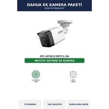 Dahua IPC-HFW1230TC1-SA Ek Kamera Paketi 2mp Tak Çalıştır Kablo Dahil