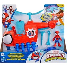 Şura Ticaret Spidey And His Amazing Spidey Copter, 7,6 cm Oyuncak Araçlı Aksiyon Figürü