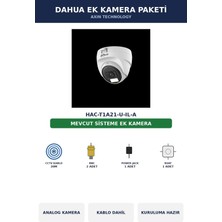 Dahua HAC-T1A21-U-IL-A Ek Kamera Paketi 2mp Tak Çalıştır Kablo Dahil