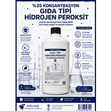 Adelaide Gıda Tipi Hidrojen Peroksit %35 Konsantrasyon (Analiz Sertifikalı)
