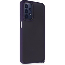 Drop Tedarik Samsung Galaxy A23 4g Kılıf Elegant Kapak - Derin Mor