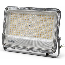 Büyük Pazar Store 100W LED Projektör 8000 Lümen IP66 Su Geçirmez Dış Mekan Floodlight Bahçe Duvar Otopark Aydınlatma 220 Volt (Sarı Işık 3000K)