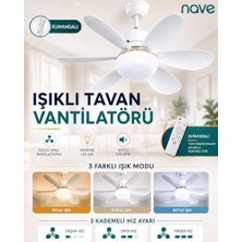 Nave NV-TV10 Işıklı Tavan Vantılatoru 6 Kanat
