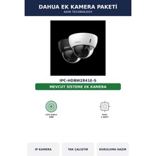 Dahua IPC-HDBW2841E-S Ek Kamera Paketi 8mp Tak Çalıştır Kablo Dahil