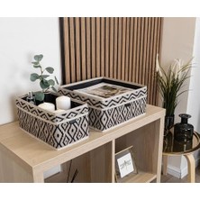 Gizmur Store 2 Li Çekmece Düzenleyici Organizer Dekoratif Sepet Hurç (Bohe 2 Li Çekmece Düzenleyici)