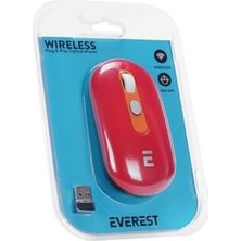 SMW-444 USB Kırmızı Bluetooth ve 2.4ghz Optik Wireless Mouse