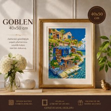 NT Pamuk Muline Goblen Işleme Panosu Seti Manzaralı 40X50 cm 15239