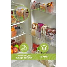 Mithra Life 12 Adet Buzdolabı Kapak Içi Düzenleyici ve Banyo Organizer MIT1104