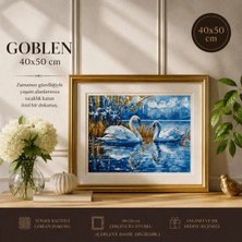 NT Pamuk Muline Goblen Işleme Panosu Seti Manzaralı 40X50 cm 15230