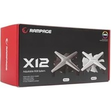 Gizmur Store X12 Rgb Kıt Rgb 1200RPM Beyaz Gaming Oyuncu Kasa Fan Kiti