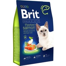 Brit Care Brit Premium Somonlu Kısırlaştırılmış Yetişkin Kedi Maması 8 kg