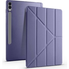 Gizmur Store Galaxy Tab S9 Fe Plus 12.4" ile Uyumlu Kalem Bölmeli Uyku Modlu Kılıf, Lila