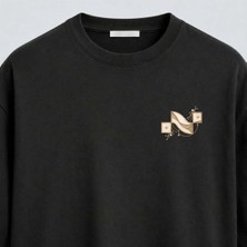 Noctilupus Official Noctilupus Golden Pearl Oversize Unisex Baskılı T Shirt