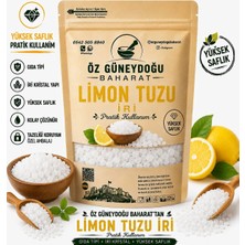 Öz Güneydoğu Baharat Iri Limon Tuzu 100 gr | Doğal Kristal Limon Tuzu | Katkısız & Gıda Tipi