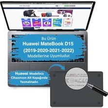 Matebook D15 Kılıf (15,6 Inç) | Sert Kapak Laptop Koruyucu | 2019–2020–2021–2022 Uyumlu | Ince ve Hafif Tasarım Pembe