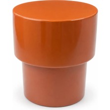 Dekoratif Lounge Yan Sehpa Terracotta D40 x H46 cm