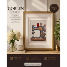 NT Pamuk Muline Goblen Işleme Panosu Seti Manzaralı 40X50 cm 15243
