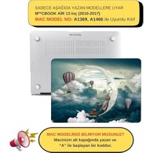 MacBook Air 13 Inç Kılıf A1369 A1466 Uyumlu Hard Case Sert Koruyucu Kapak Ince Hafif Çizilme Korumalı Desenli Baskılı 2010-2017 Yeşil