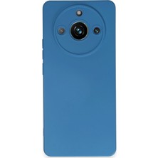 Uray Store Realme 11 Pro Kılıf Nano Içi Kadife Silikon - Mavi